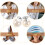50 Pcs Flat Back Pearls For Crafting Buttons Miss 8