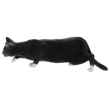 Figurine de chat noir décorative pour bureau 13,8 x 4,4 x 3 cm