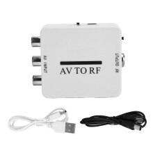 Analog to Digital Conversion Video Adapter, RCA AV CVBS to HDMI Converter with Wide Compatibility for PAL NTSC SECAM Game Consoles and DVD Players