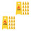 30Pcs Miniature Yellow Traffic Signs Plastic Driving Simulator Toy 2