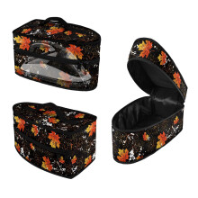 Portable Steamer Travel Organizer Zipper Maple Leaf Compatible with Most Iron Travel Iron Storage Holder Bag, Case Only