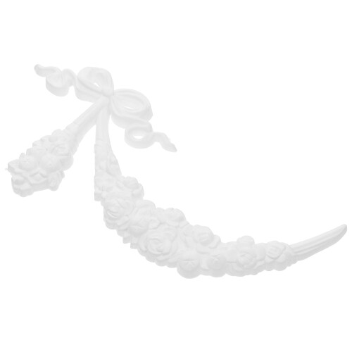Unpainted Chandelier Ceiling Medallion Bowknot Flower