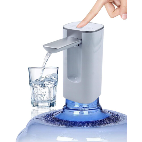 Smart Water Dispenser Portable 5-Gal Rechargeable USB White