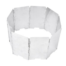 Aluminium Alloy Windscreen For Camping Stove Foldable Wind Shield For Outdoor Cooking, Compact Design Wind Protector With Storage Bag Suitable For