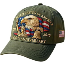 Eagle – USA:s 250-årsjubileumskepp: Justerbar amerikansk 250-årsjubileumskepp, USA:s patriotiska kepsar