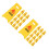 30Pcs Miniature Yellow Traffic Signs Plastic Driving Simulator Toy 3