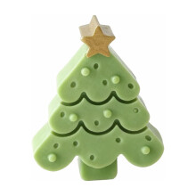 Weihnachtliche Harzformen, 2-teilige Silikonformen für Weihnachtsbäume, geeignet zur Herstellung von DIY-Kerzen, Dekoration für Zuhause,