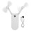 Backup Power Bank Handheld Mini Fan USB Rechargeable Flashlight Function Portable Cooling Foldable Design Compact Size Safety Assurance3-Stage 1