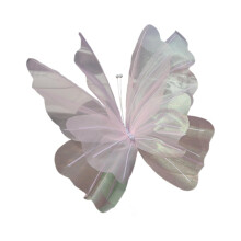 Papillon géant artificiel en gaze, décoration décorative pour mariage, vitrine de magasin.
