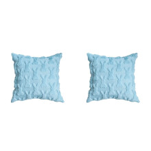 Housse de coussin décorative de Pâques 45 x 45 cm, douce et moelleuse, en jacquard, pour canapé, salon, lit, décoration de Noël (2 pièces)