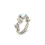 3Pcs Silver Women Rings Leaf Shape Wedding Engagement Rings 10