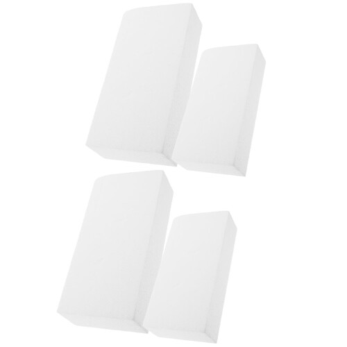 White Foam Block Wedding Party Decor 4 Pieces 2