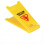30Pcs Miniature Yellow Traffic Signs Plastic Driving Simulator Toy 7