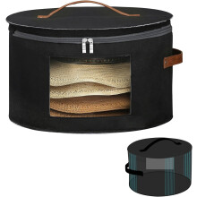 Boîte de rangement renforcée Qozary pour casquettes de cowboy et de baseball – Organisateur avec panneaux de support, étui de voyage