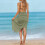 Women's Spaghetti Strap Wrap Dress Lightweight Beach 5