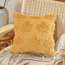 Housse de coussin feuille d'érable pour Thanksgiving, coussin décoratif d'automne moelleux pour canapé, chambre et décoration de fêtes
