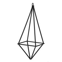 Hängender geometrischer Pflanzkorb aus Eisen zur Wanddekoration für Zuhause, Metallhalter für Luftpflanzen mit Kette, ideal für Luftfarne und