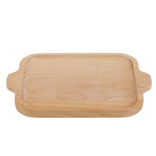 Long Lasting Durability Stain Resistant Surface Food Safe Mineral Oil Finish Rectangular Serving Platter Decorative Wall Clock