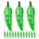 96Pcs Realistic Green Artificial Pepper Models Foam Table Decoration 2