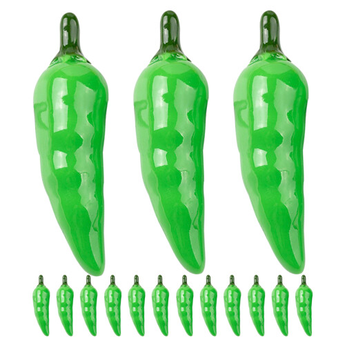 96Pcs Realistic Green Artificial Pepper Models Foam Table Decoration 1