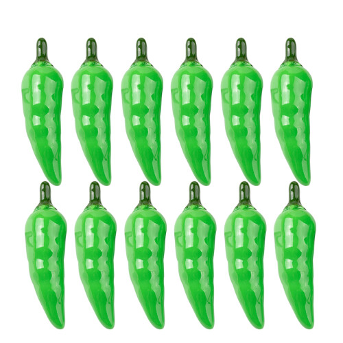 96Pcs Realistic Green Artificial Pepper Models Foam Table Decoration 2
