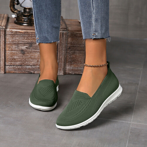 Ορθοπεδικά slip-on παπούτσια για περπάτημα για γυναίκες άνετα κεντημένα παπούτσια 1