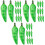 96Pcs Realistic Green Artificial Pepper Models Foam Table Decoration 5