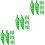 96Pcs Realistic Green Artificial Pepper Models Foam Table Decoration 7