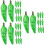 96Pcs Realistic Green Artificial Pepper Models Foam Table Decoration 8