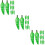 96Pcs Realistic Green Artificial Pepper Models Foam Table Decoration 10