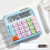 AuroraX Desk Calculator Large Office Basic Calculator,Large Mechanical Buttons 12 Digit Engineering 4 Function Calculator Home Office Supplies 5