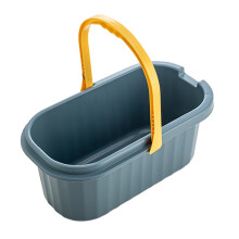 Mop Bucket Rectangular Design Thickened PP Material Easy to Move Handle Storage Bucket