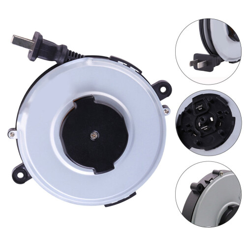 Auto-Retractable Power Reel Cable 1.8m Outdoor Camping 1