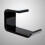 2Pcs Black Headset Rack Acrylic Headphone Stand with Double-Sided Tape 7