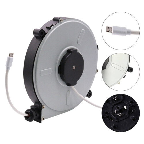 Auto-Retractable Power Reel Cable 1.8m Outdoor Camping 2