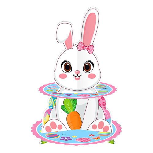 Cardboard Cupcake Holder Egg Shape Double Layer 1 Pack