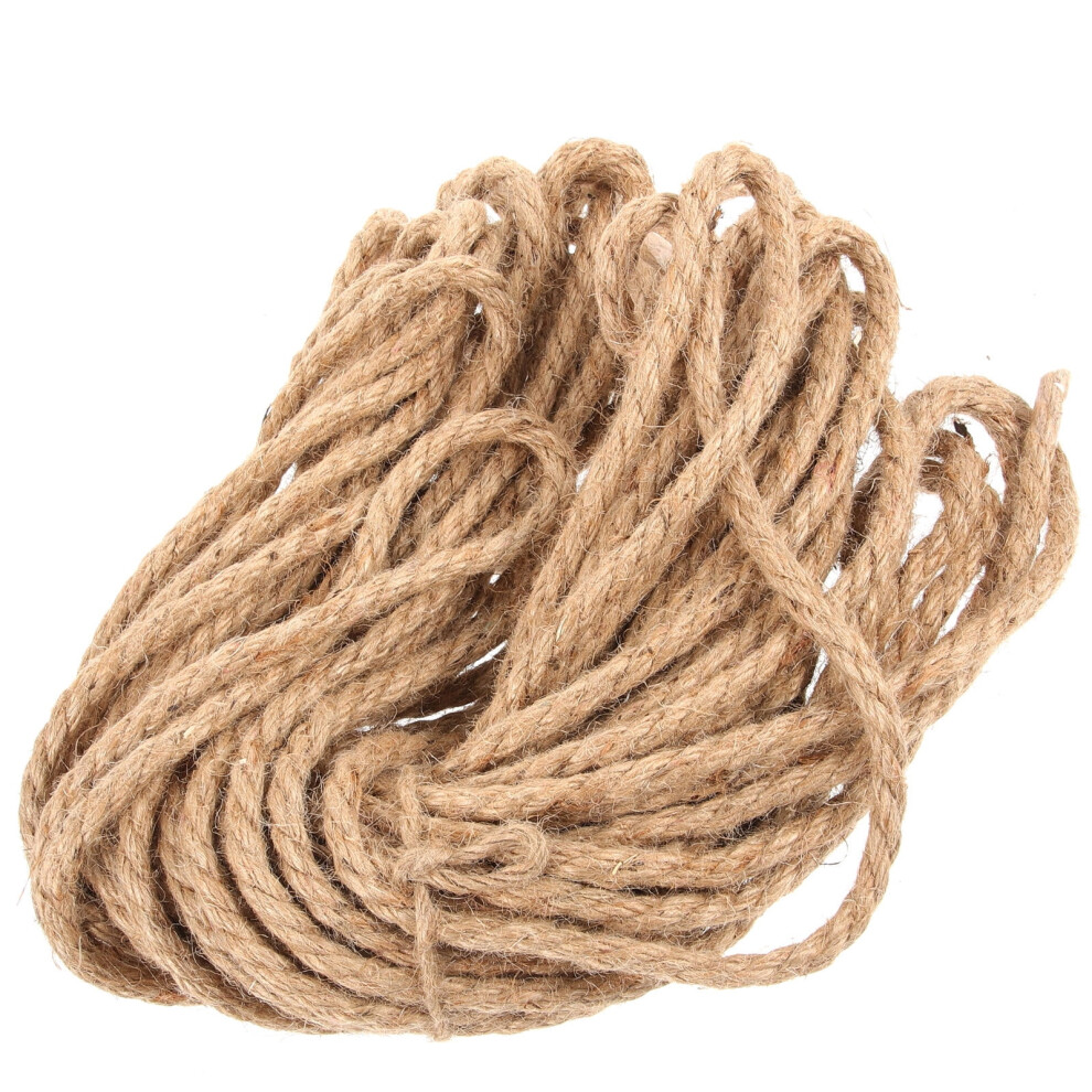 Ultnice 2Pcs Jute Rope For Crafts Outdoor And Diy Projects 20M X 6Mm 9180435293725