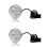 2Pcs Waterproof Blue LED Aquarium Spotlight Adjustable Fish Tank Light 4