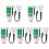 5St Auto Laklaag Dikte Meter ABS Wit Digitale Coating Gauge 1