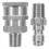 2Sets Stainless Steel Pressure Washer Quick Connect Couplers Silver 3