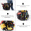 2Pcs Portable Tool Bag Black Oxford Cloth Tool Pouch Holder for Tools 6