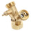 Προσαρμογέας διαχωριστή λάστιχου κήπου Solid Brass2Way, βαλβίδα Y, σύνδεσμος νερού με 5