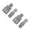 2Sets Stainless Steel Pressure Washer Quick Connect Couplers Silver 8