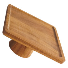 Wooden Cake Pedestal Stand Vintage Dessert Riser