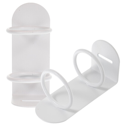 6Pcs Electric Toothbrush Holders Wall Mounted White Iron Storage 1