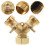 Προσαρμογέας διαχωριστή λάστιχου κήπου Solid Brass2Way, βαλβίδα Y, σύνδεσμος νερού με 6