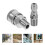 2Sets Stainless Steel Pressure Washer Quick Connect Couplers Silver 10