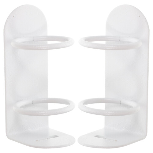 6Pcs Electric Toothbrush Holders Wall Mounted White Iron Storage 2