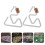 8 Pcs Stainless Steel Hook Heavy Travel 5