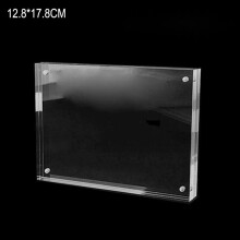 Cadre photo magnétique transparent en acrylique avec support pour affiche